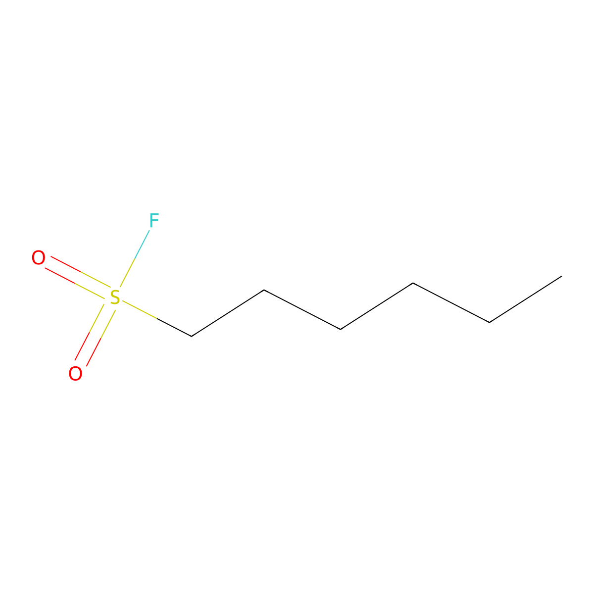 1-Hexanesulfonyl fluoride molecular structure, CAS 65269-96-7