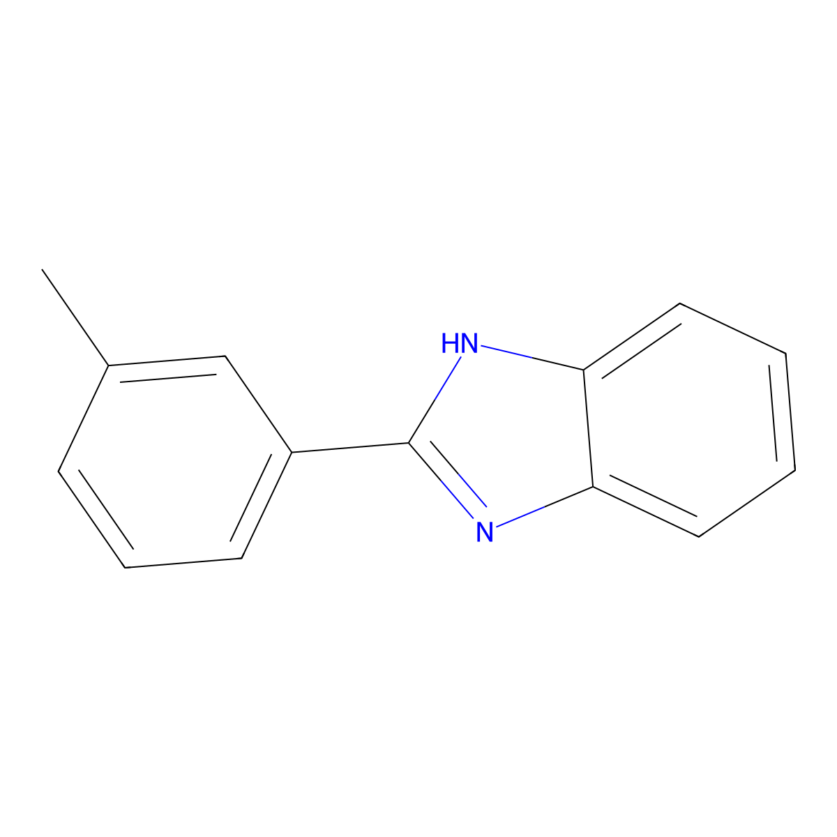 2-(3-Methylphenyl)benzimidazole molecular structure, CAS 6528-83-2