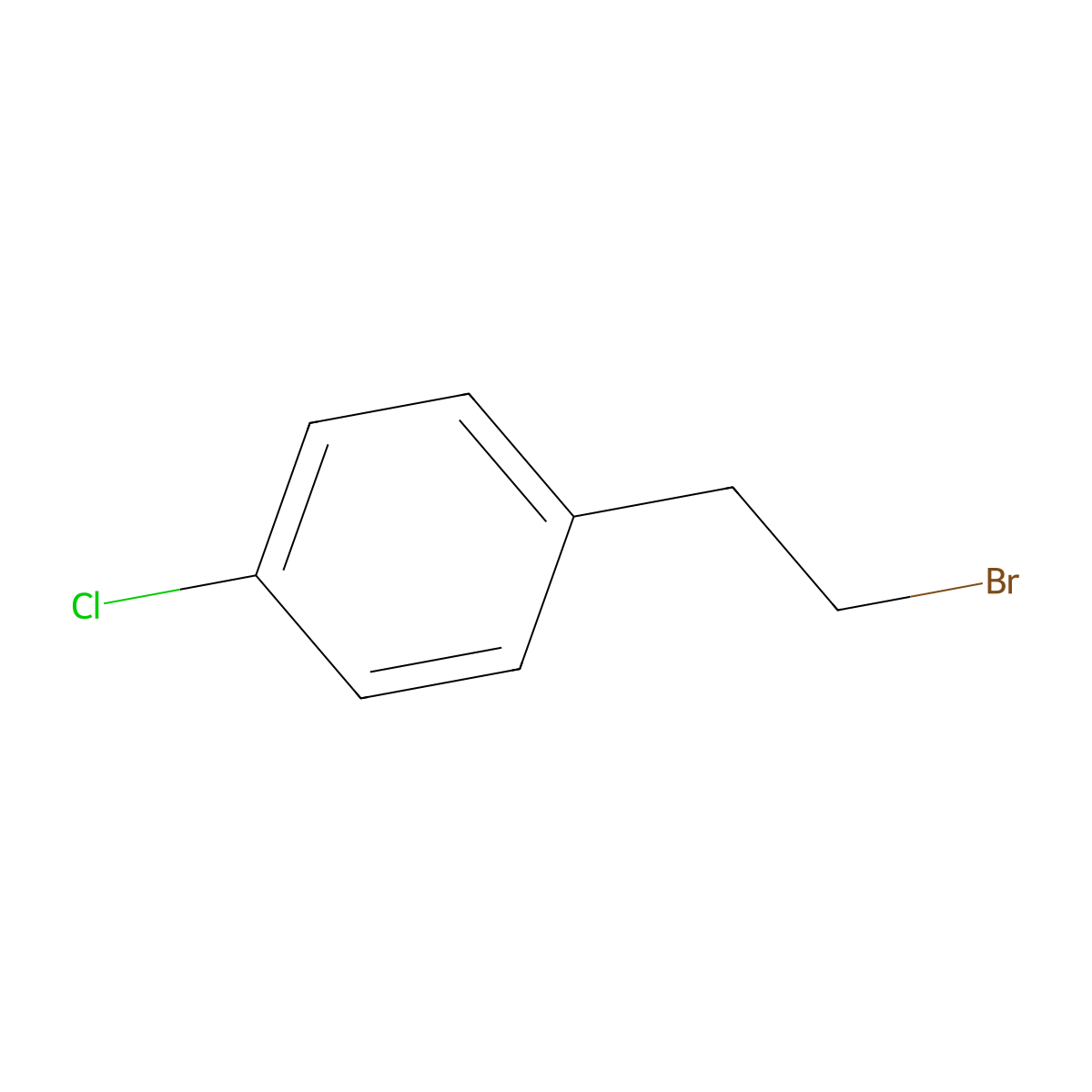 1-(2-Bromoethyl)-4-chlorobenzene molecular structure, CAS 6529-53-9
