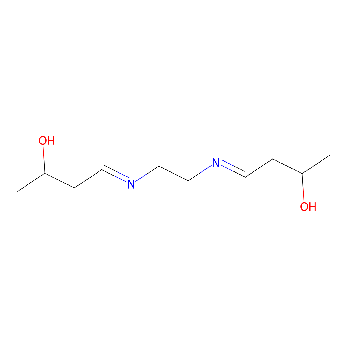 2-Butanol, 4,4'-(1,2-ethanediyldinitrilo)bis- molecular structure, CAS 65293-96-1