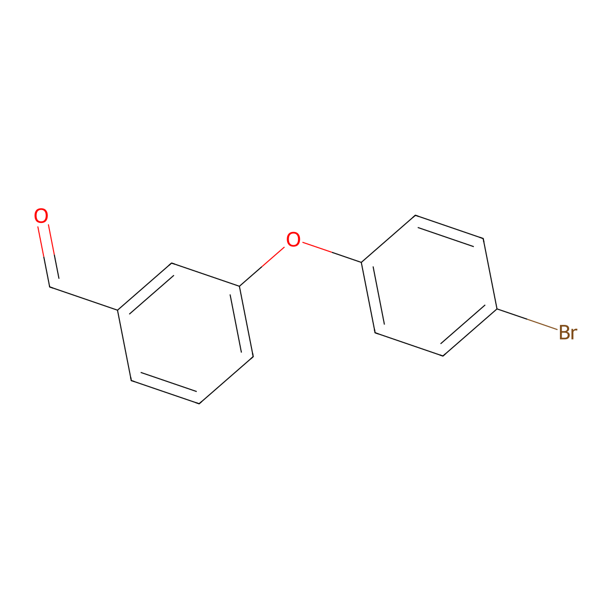 3-(4-Bromophenoxy)benzaldehyde molecular structure, CAS 65295-62-7
