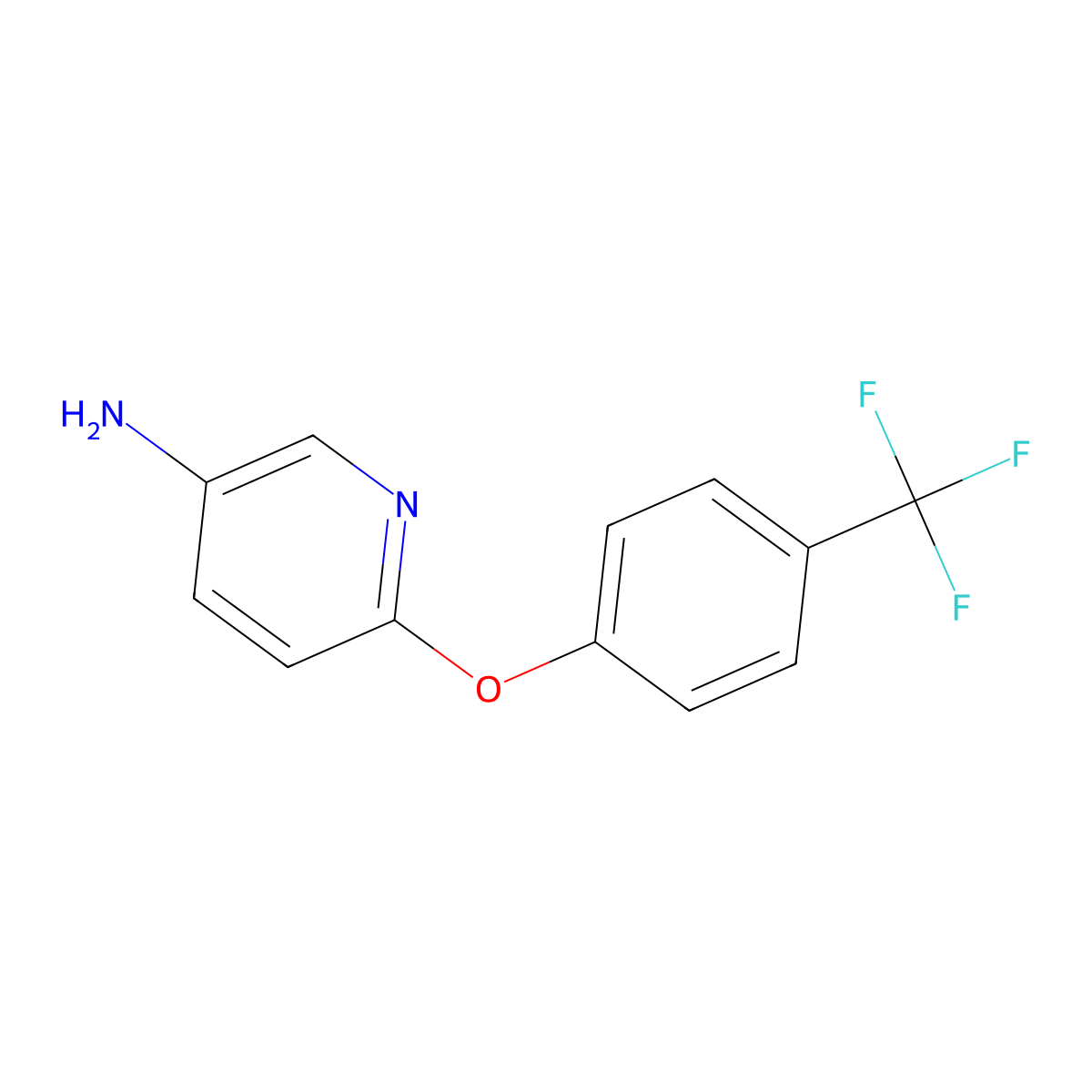 6-[4-(Trifluoromethyl)phenoxy]pyridin-3-amine molecular structure, CAS 652966-33-1