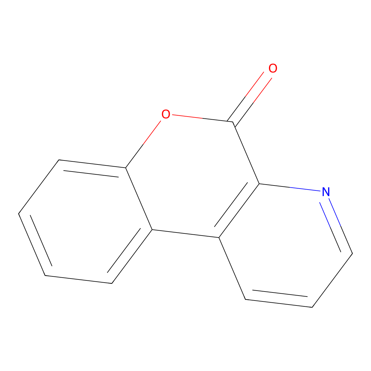 5H-[1]Benzopyrano[3,4-b]pyridin-5-one molecular structure, CAS 65297-93-0