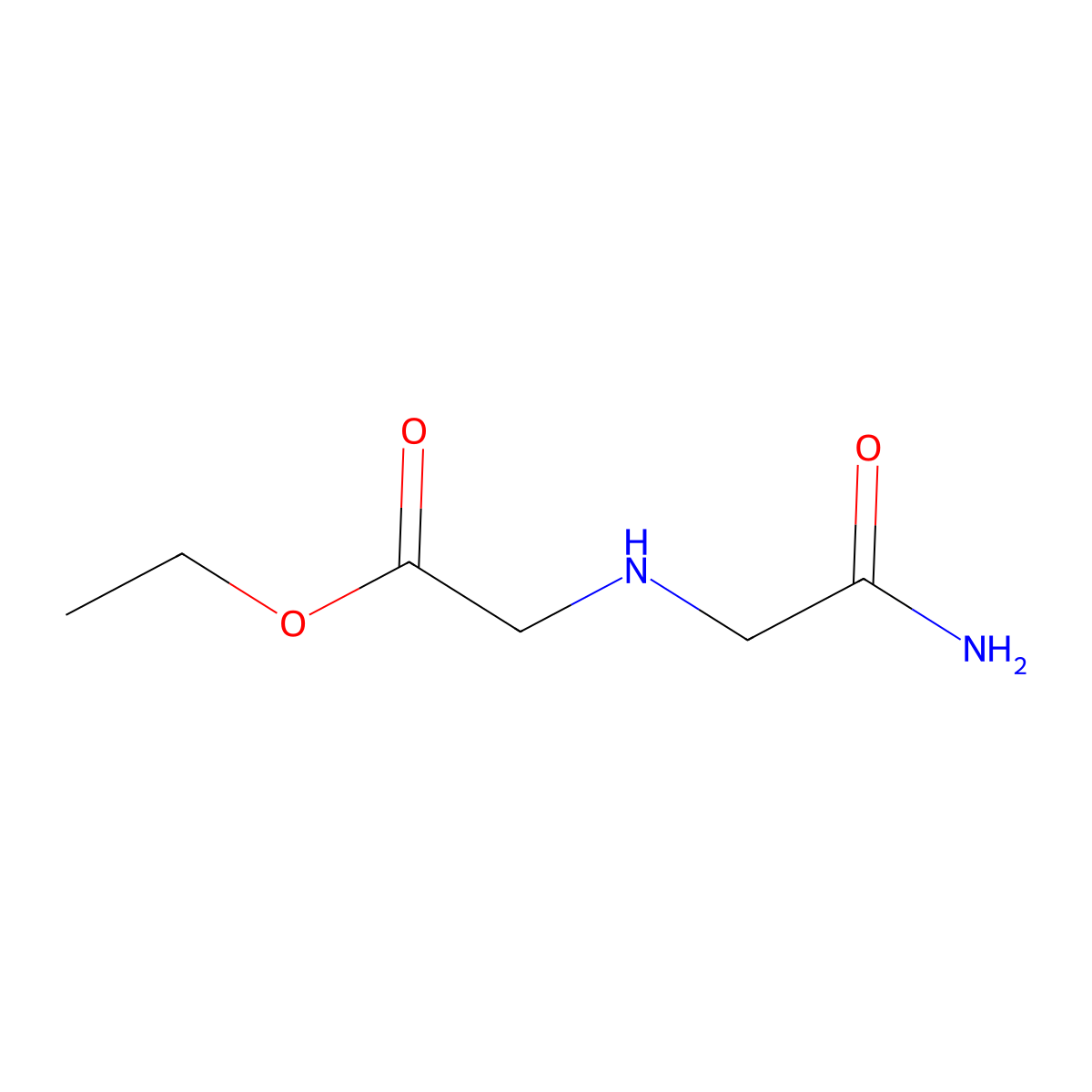 Ethyl 2-[(carbamoylmethyl)amino]acetate molecular structure, CAS 652975-29-6