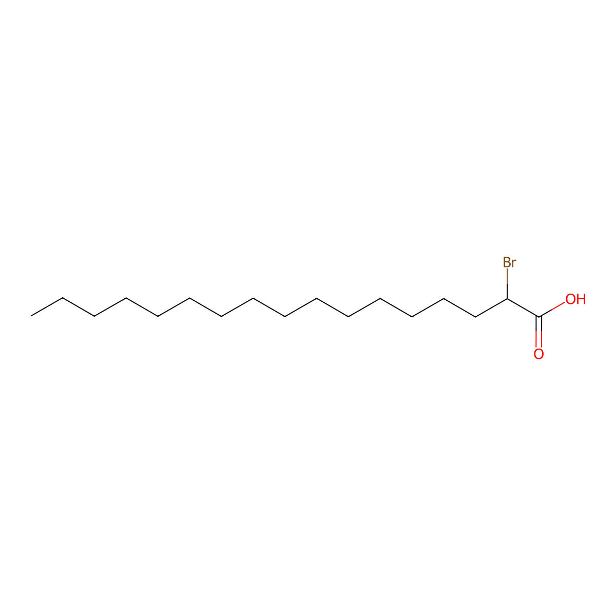 2-Bromoheptadecanoic acid molecular structure, CAS 652978-60-4