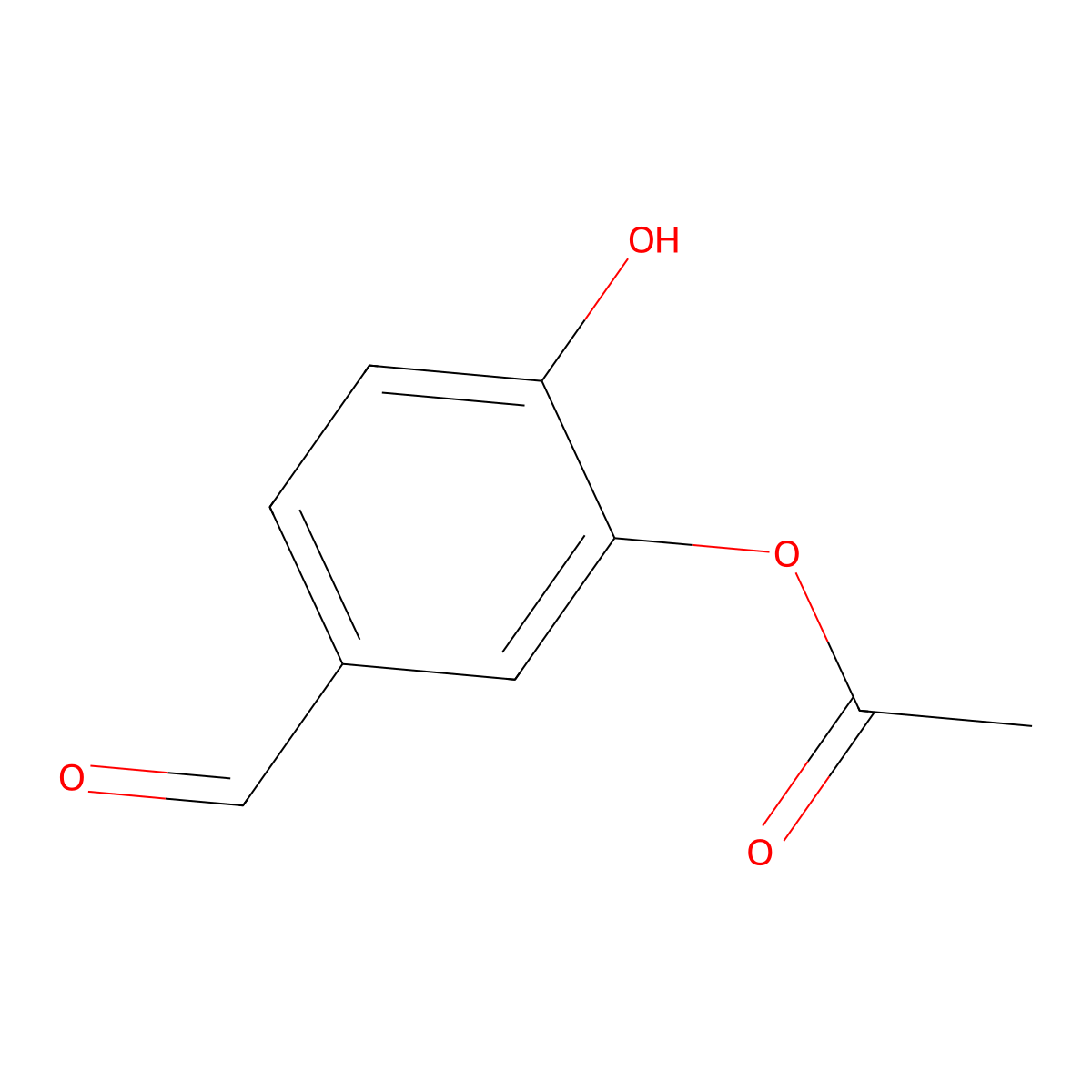 5-Formyl-2-hydroxyphenyl acetate molecular structure, CAS 65298-99-9