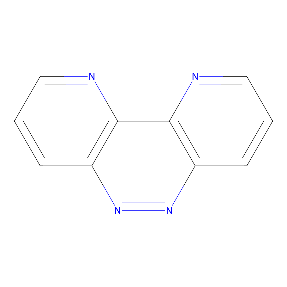 4,5,9,10-Tetraazaphenanthrene molecular structure, CAS 653-05-4