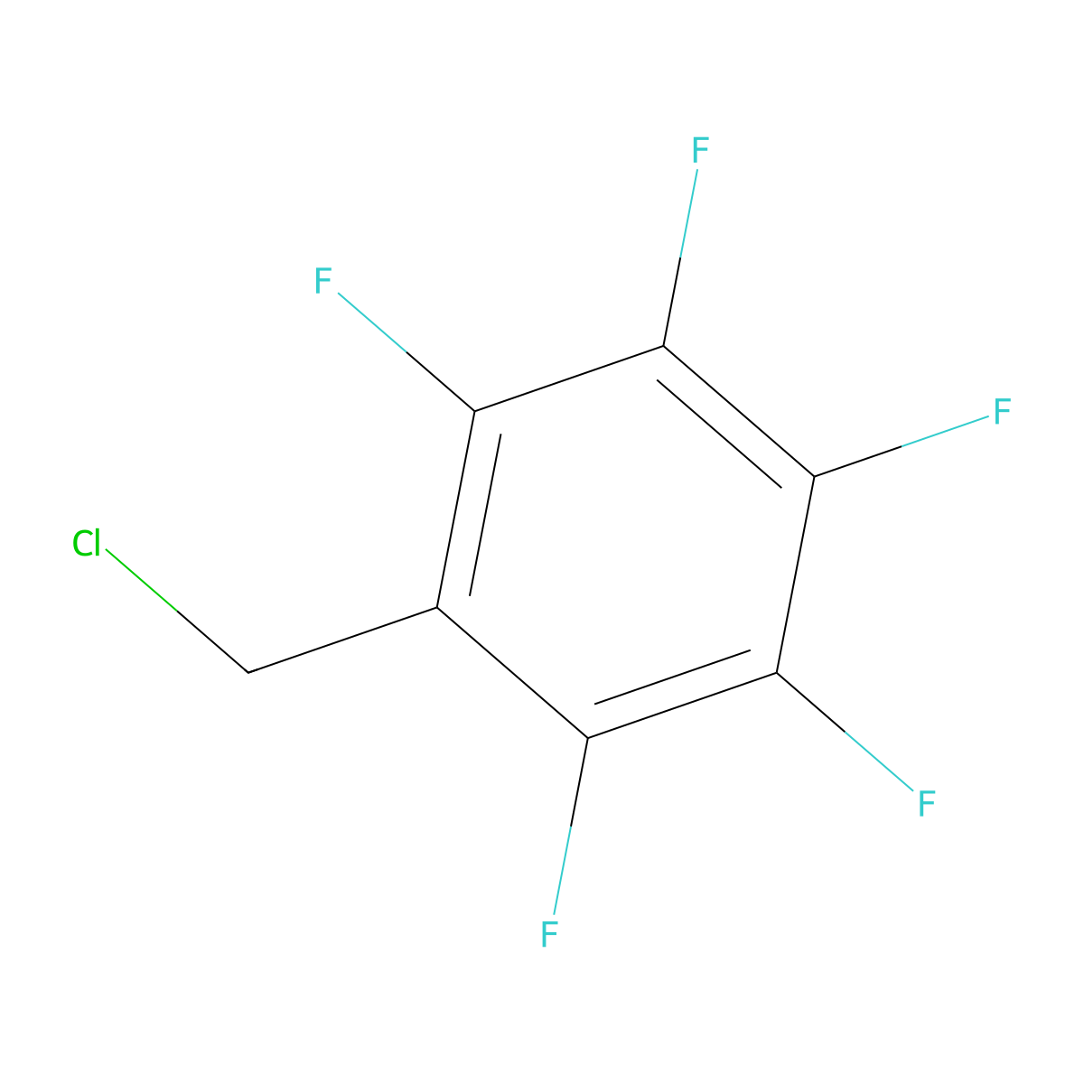 (Chloromethyl)pentafluorobenzene molecular structure, CAS 653-35-0