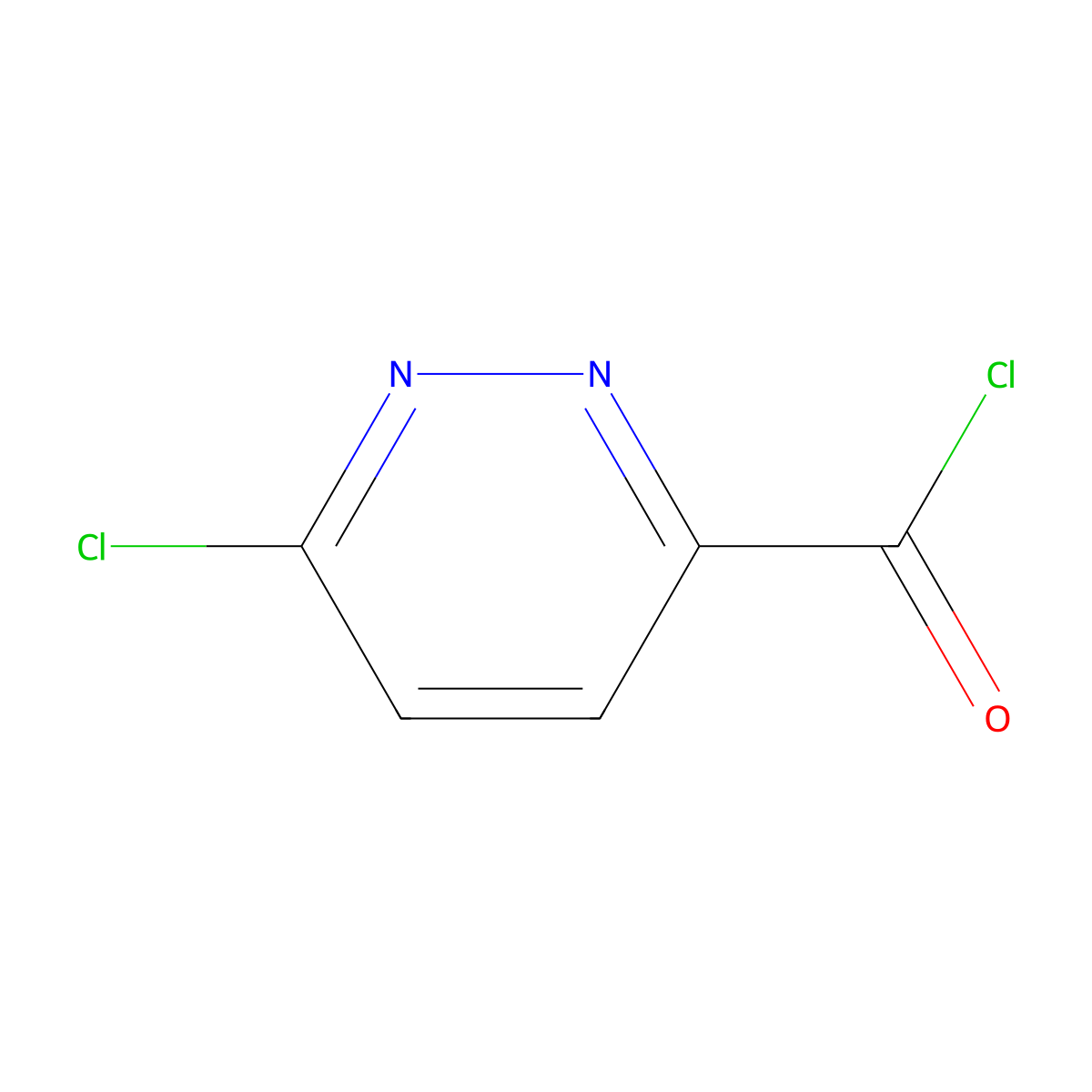 6-Chloropyridazine-3-carbonyl chloride molecular structure, CAS 6531-04-0