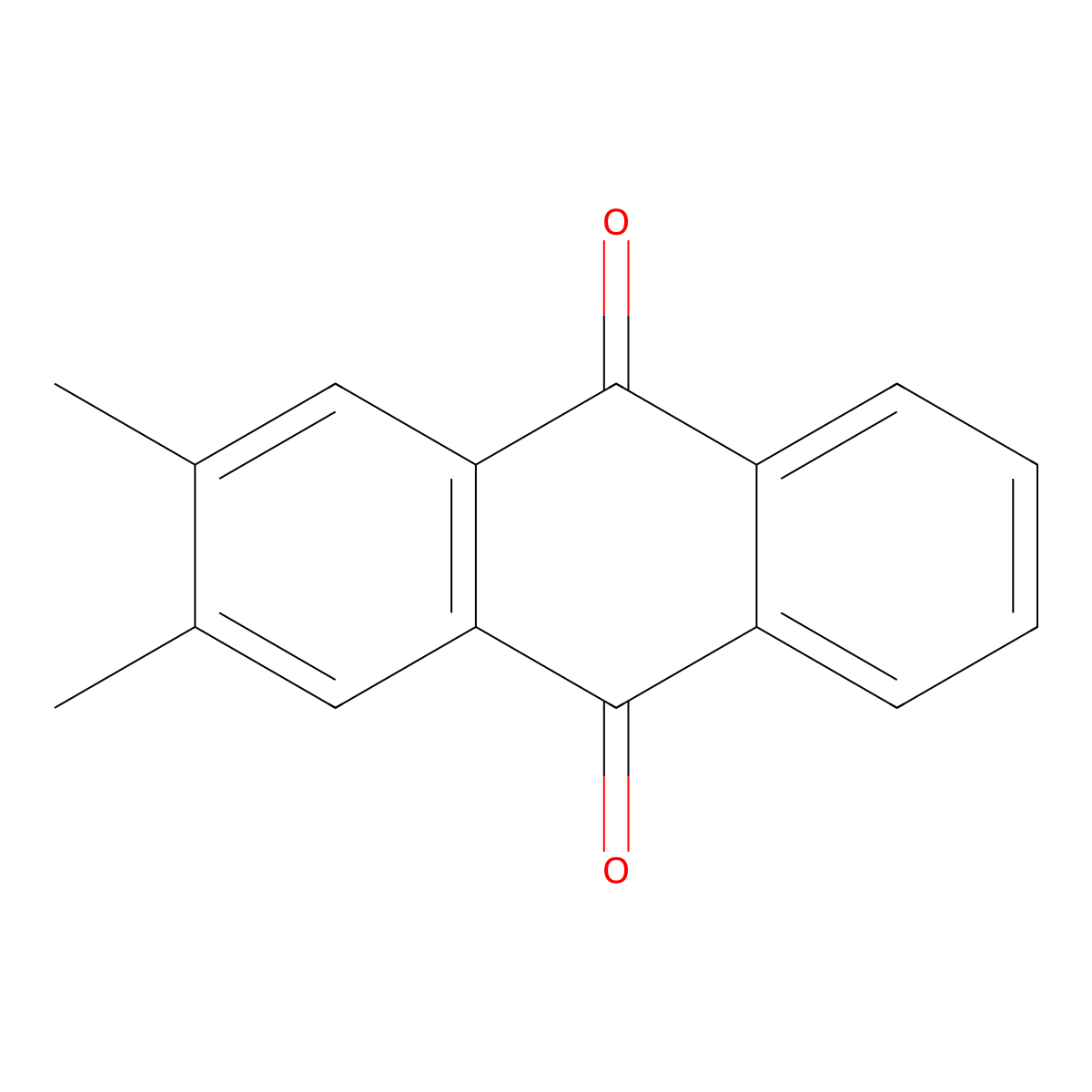 2,3-Dimethylanthraquinone molecular structure, CAS 6531-35-7