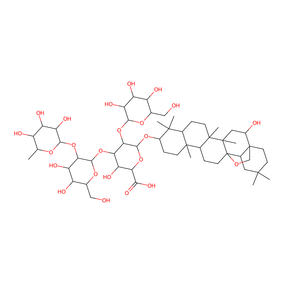 Primulasaponin molecular structure, CAS 65312-86-9