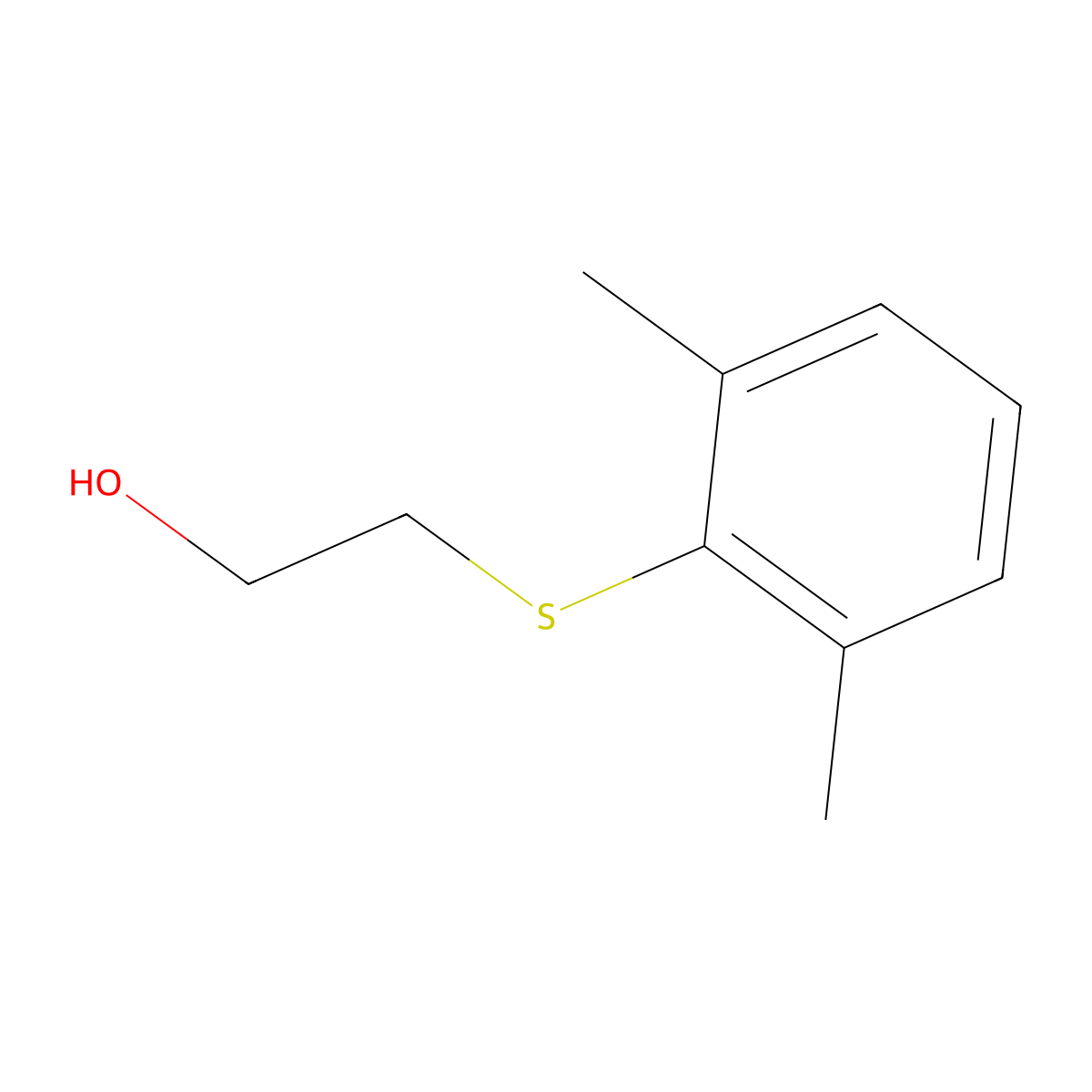 2,6-Dimethylphenylthioethanol molecular structure, CAS 65320-76-5