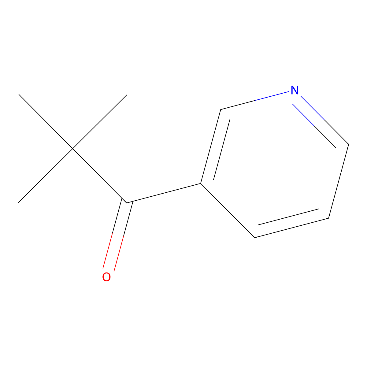 2,2-Dimethyl-1-(pyridin-3-yl)propan-1-one molecular structure, CAS 65321-29-1