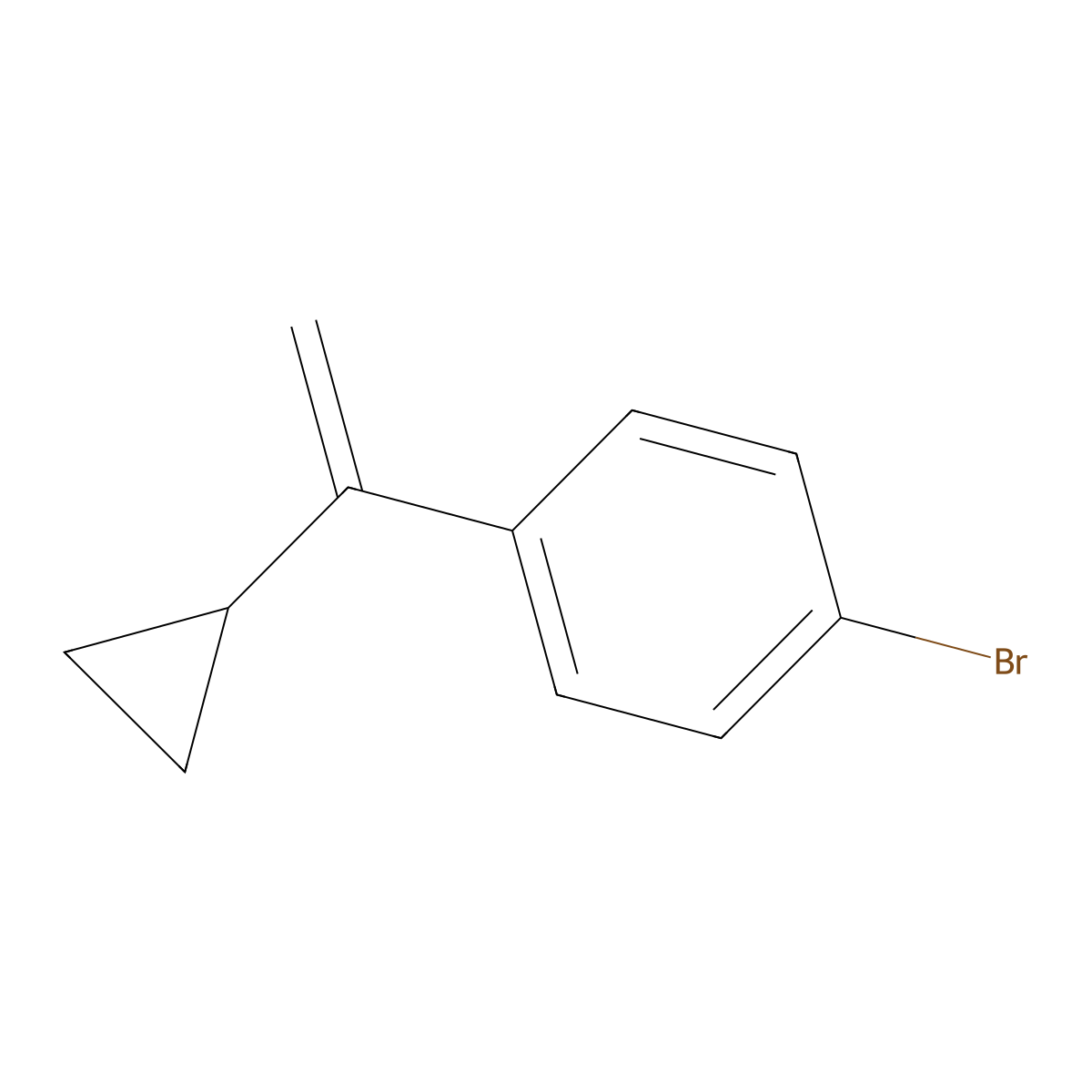 1-Bromo-4-(1-cyclopropylvinyl)benzene molecular structure, CAS 65322-32-9
