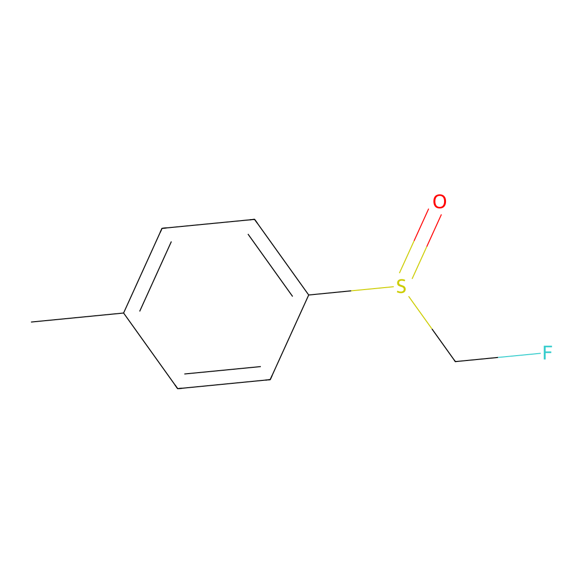 1-(Fluoromethylsulfinyl)-4-methylbenzene molecular structure, CAS 65325-67-9