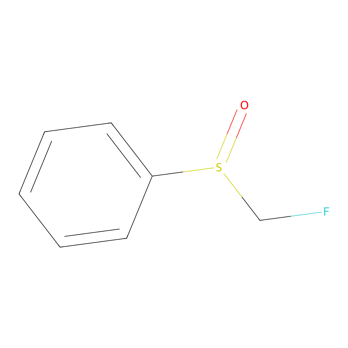 (Fluoromethanesulfinyl)benzene molecular structure, CAS 65325-68-0