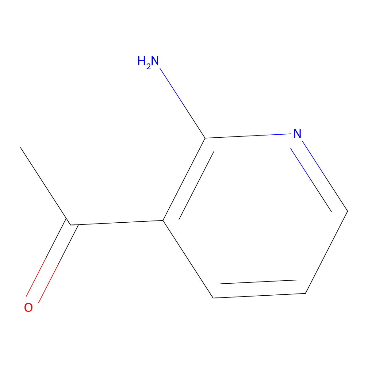 1-(2-Aminopyridin-3-yl)ethan-1-one molecular structure, CAS 65326-33-2