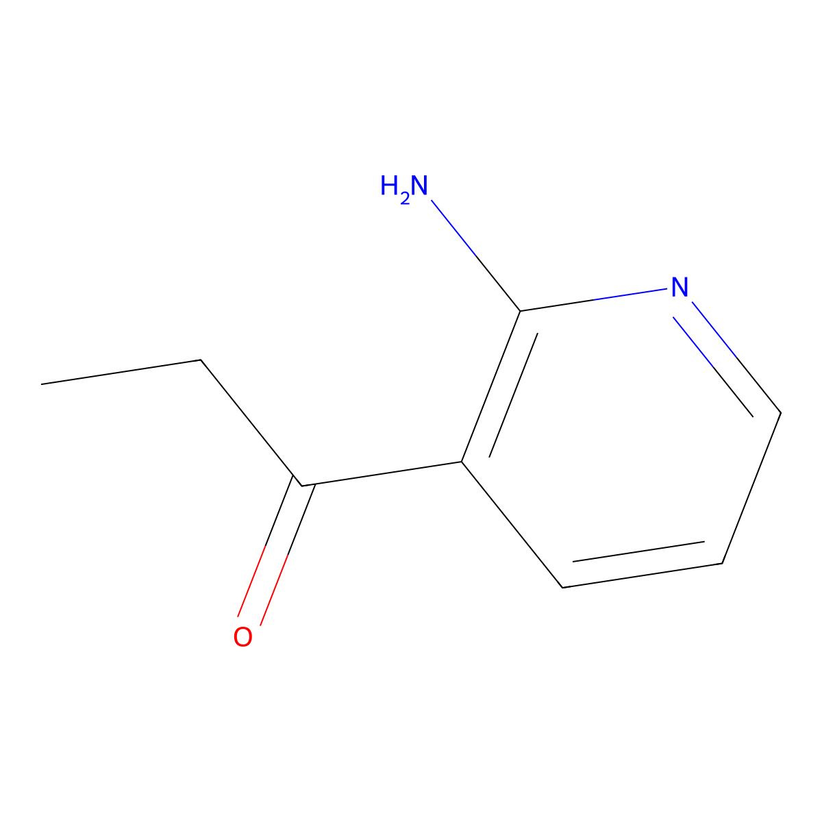 1-(2-Aminopyridin-3-YL)propan-1-one molecular structure, CAS 65326-71-8
