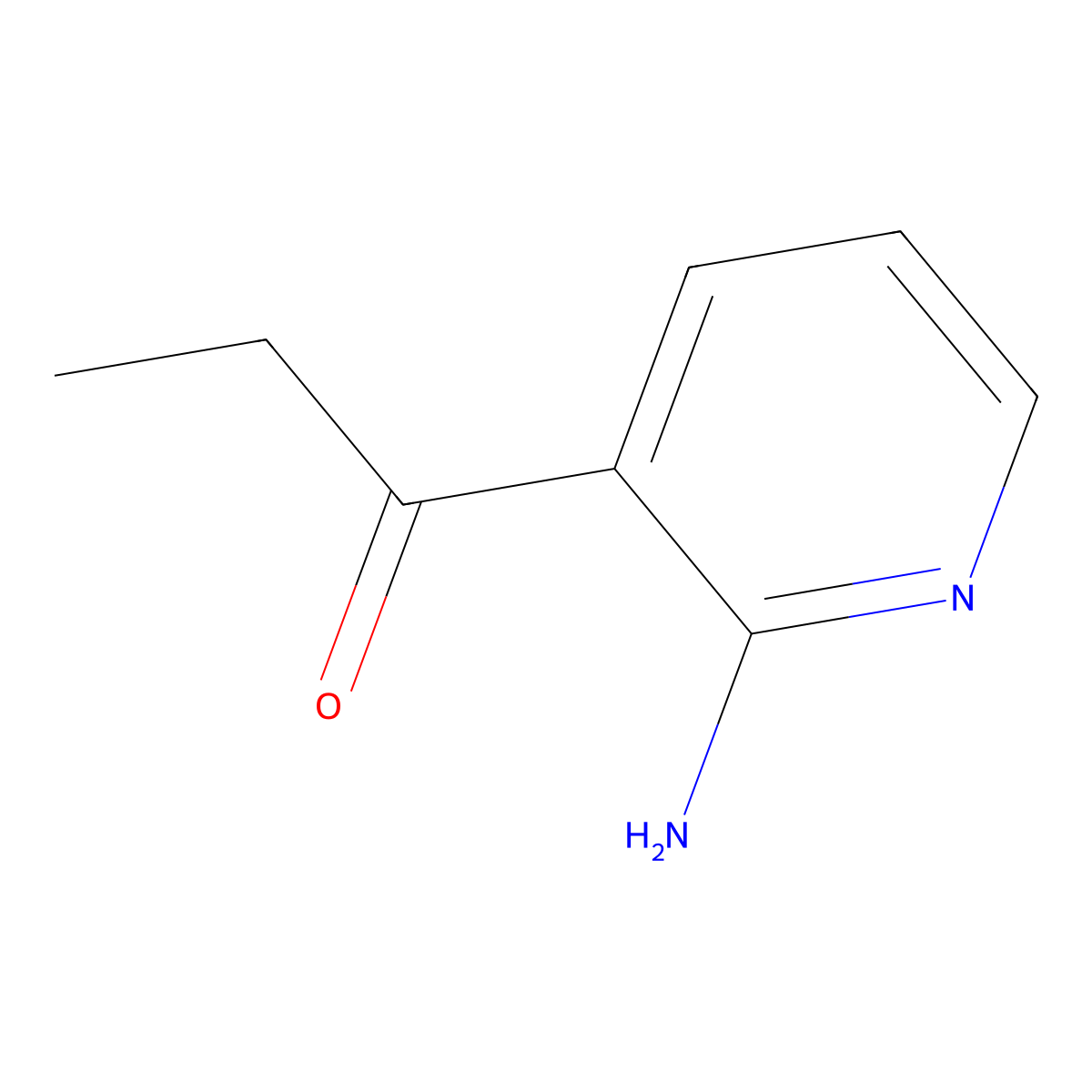 1-(2-Aminopyridin-3-YL)propan-1-one molecular structure, CAS 65326-71-8