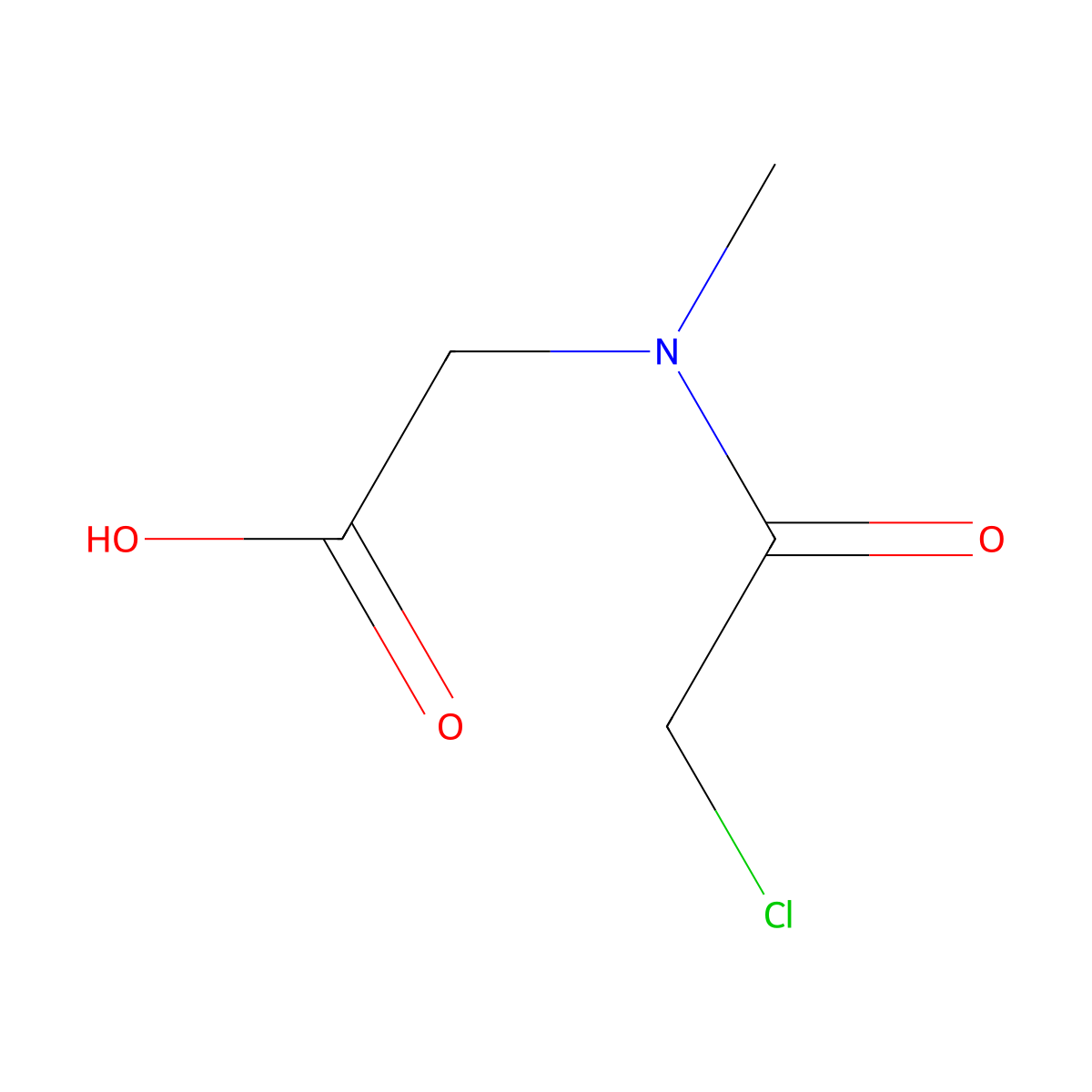 2-[(2-Chloroacetyl)(methyl)amino]acetic acid molecular structure, CAS 65332-01-6