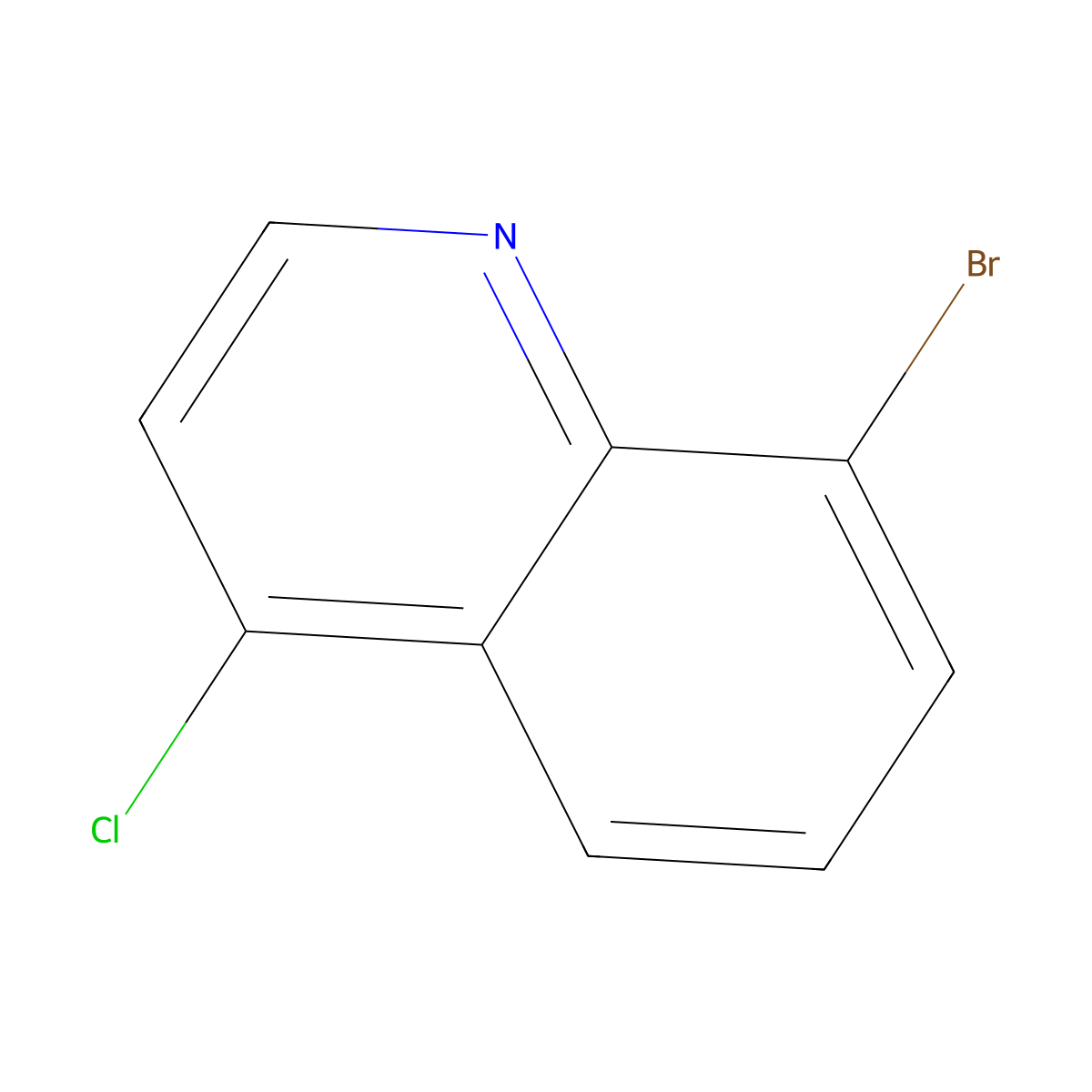 8-Bromo-4-chloroquinoline molecular structure, CAS 65340-71-8
