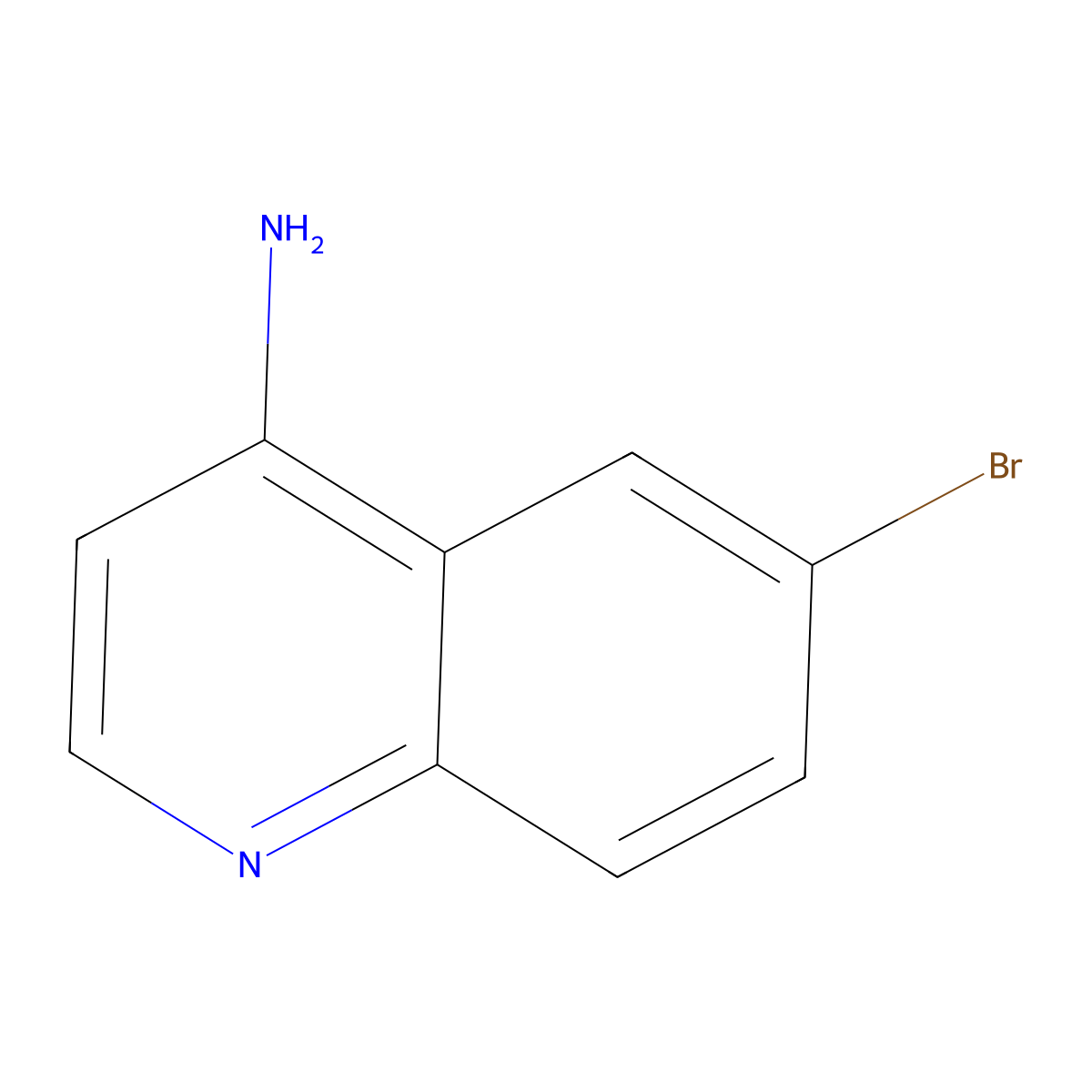 6-Bromoquinolin-4-amine molecular structure, CAS 65340-73-0