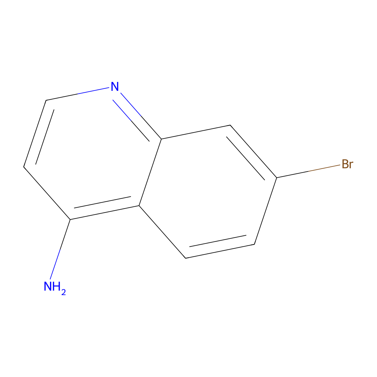 4-Amino-7-bromoquinoline molecular structure, CAS 65340-74-1