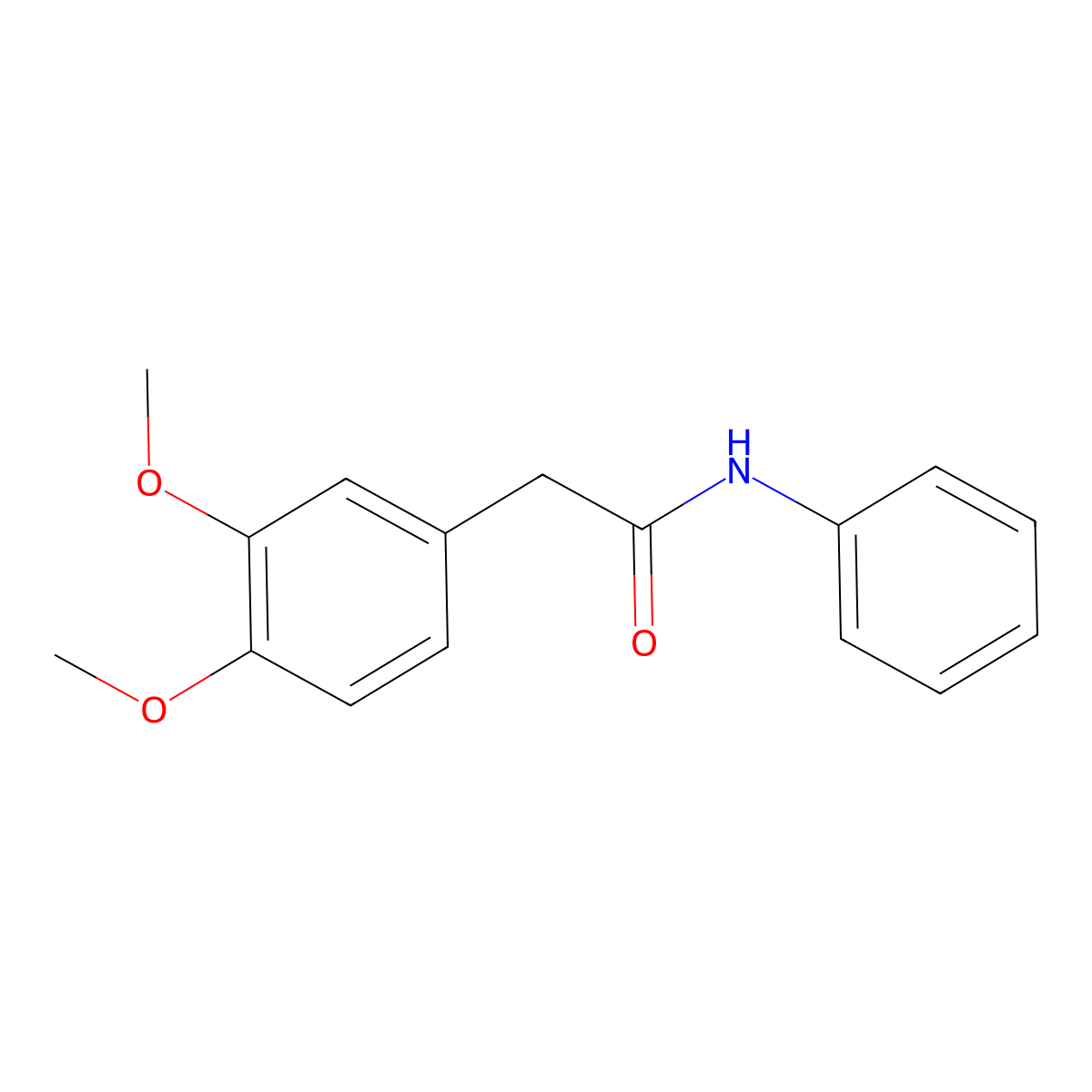 2-(3,4-dimethoxyphenyl)-N-phenylacetamide molecular structure, CAS 65341-59-5