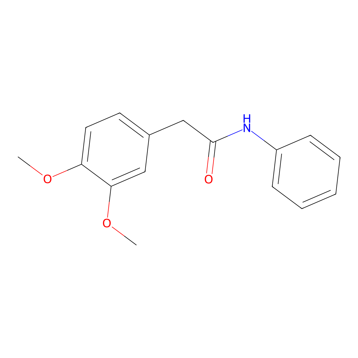 2-(3,4-dimethoxyphenyl)-N-phenylacetamide molecular structure, CAS 65341-59-5