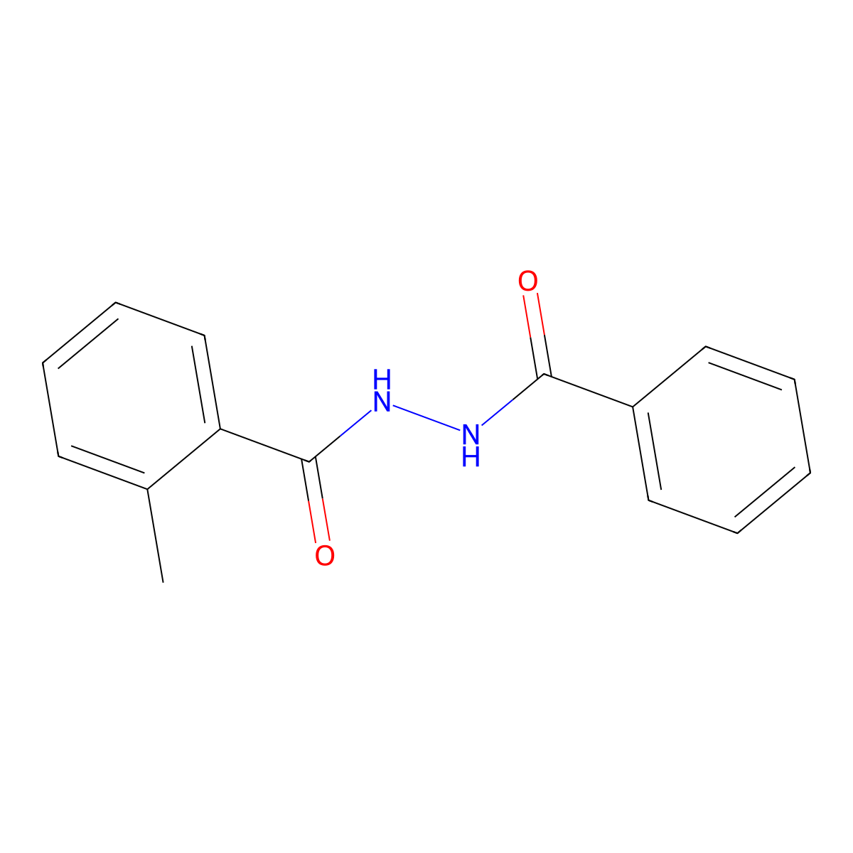 n'-Benzoyl-2-methylbenzohydrazide molecular structure, CAS 65349-09-9