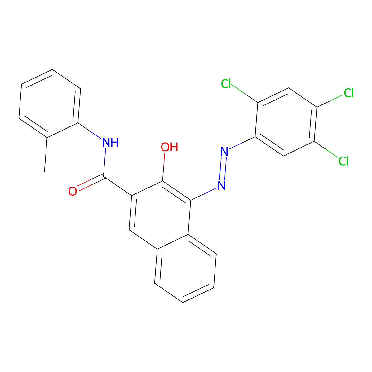 Pigment Red 112 molecular structure, CAS 6535-46-2