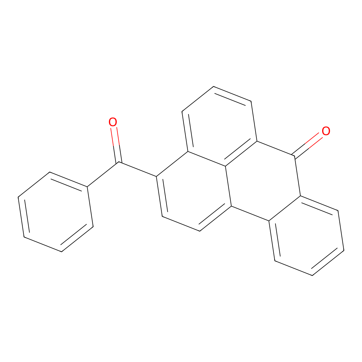 Benzanthrone, 3-benzoyl- molecular structure, CAS 6535-66-6