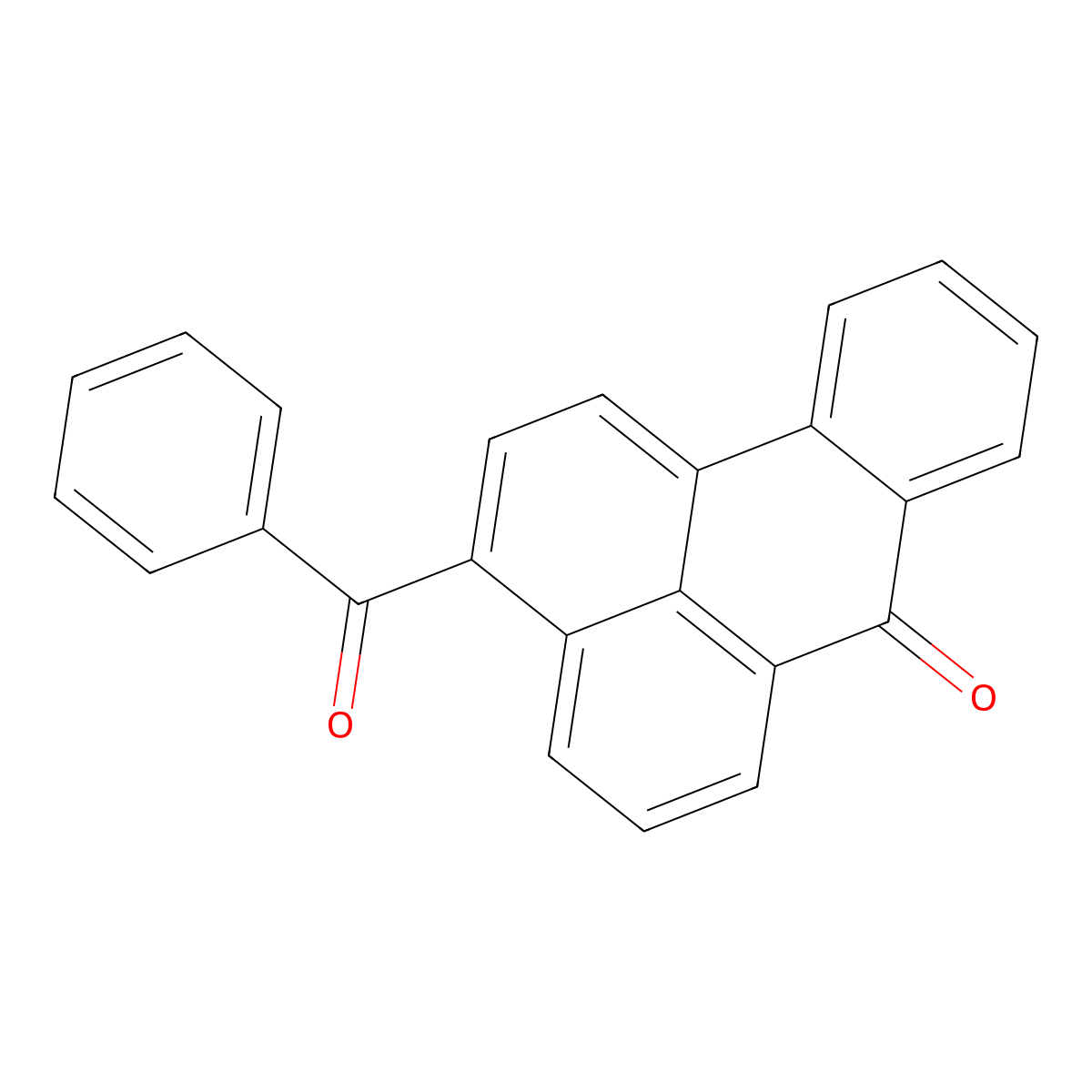 Benzanthrone, 3-benzoyl- molecular structure, CAS 6535-66-6