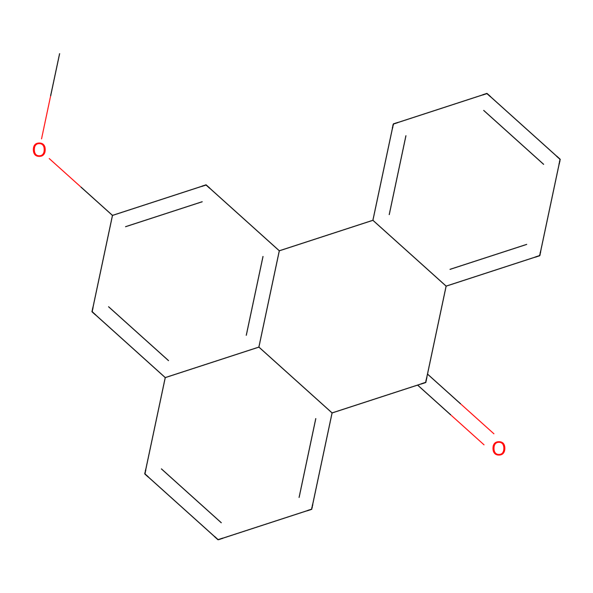 Methoxybenzanthrone molecular structure, CAS 6535-67-7