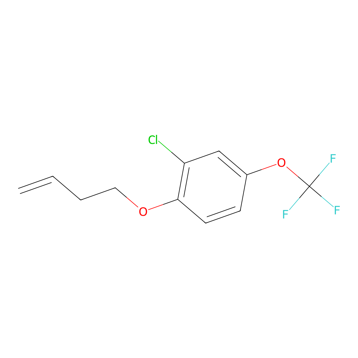 1-[(But-3-en-1-yl)oxy]-2-chloro-4-(trifluoromethoxy)benzene molecular structure, CAS 653578-73-5