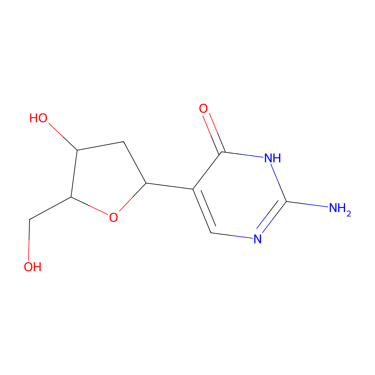 2'-Deoxypseudoisocytidine molecular structure, CAS 65358-18-1