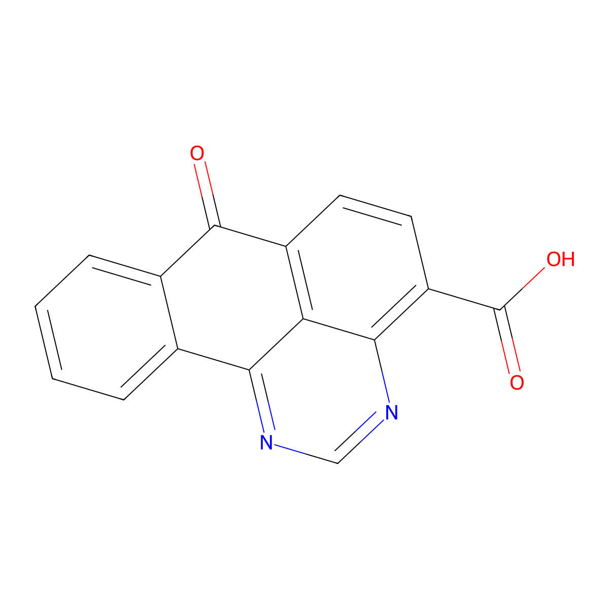 7-oxo-7H-benzo[e]perimidine-4-carboxylic acid molecular structure, CAS 65359-16-2