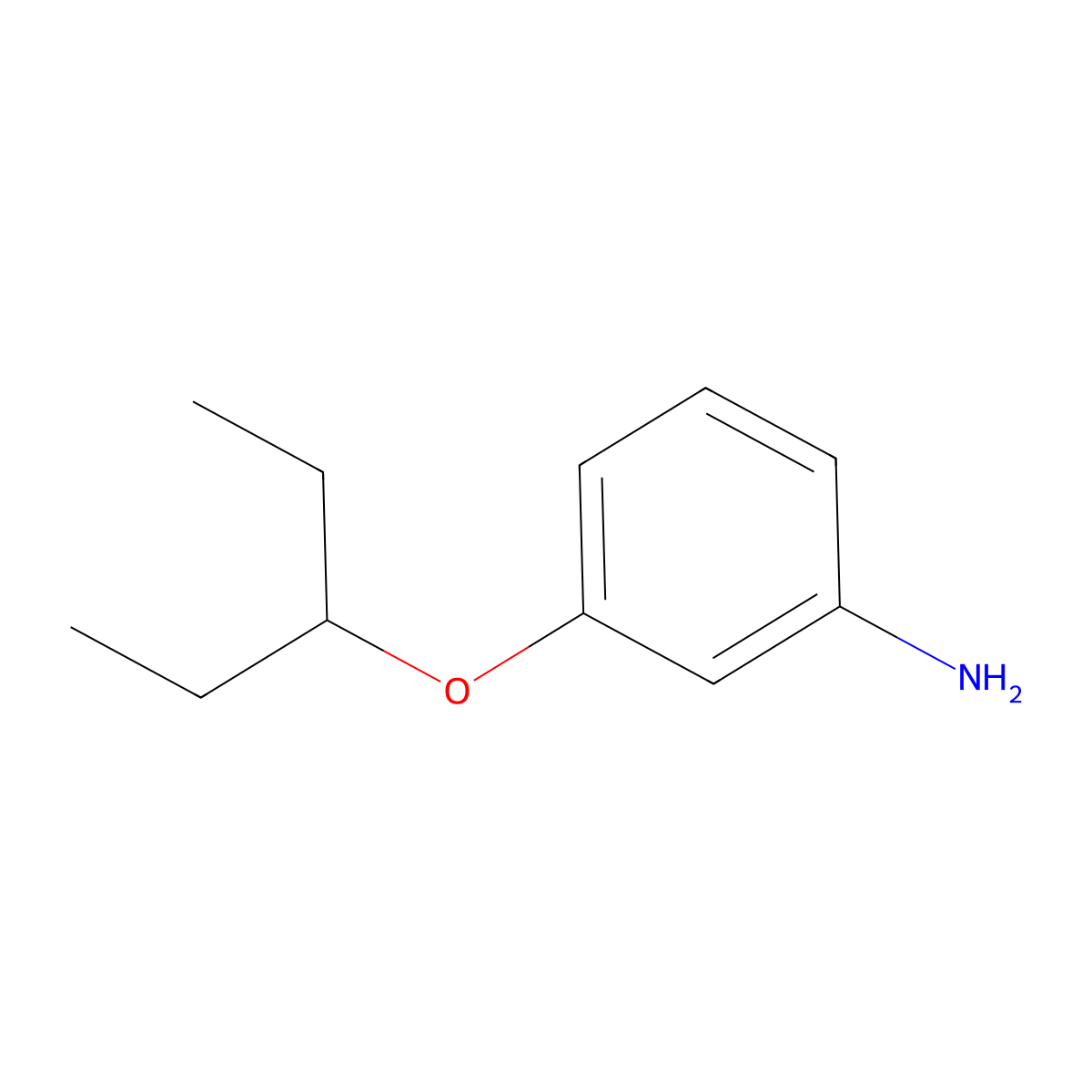 3-[(Pentan-3-yl)oxy]aniline molecular structure, CAS 653604-37-6