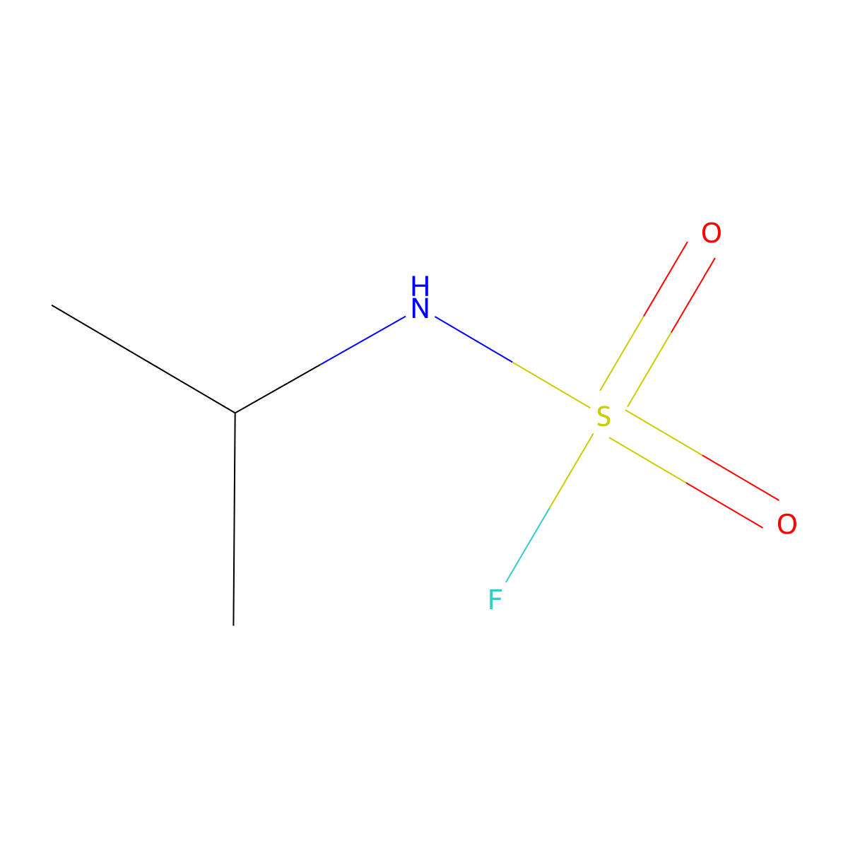 N-(propan-2-yl)sulfamoyl fluoride molecular structure, CAS 65367-30-8