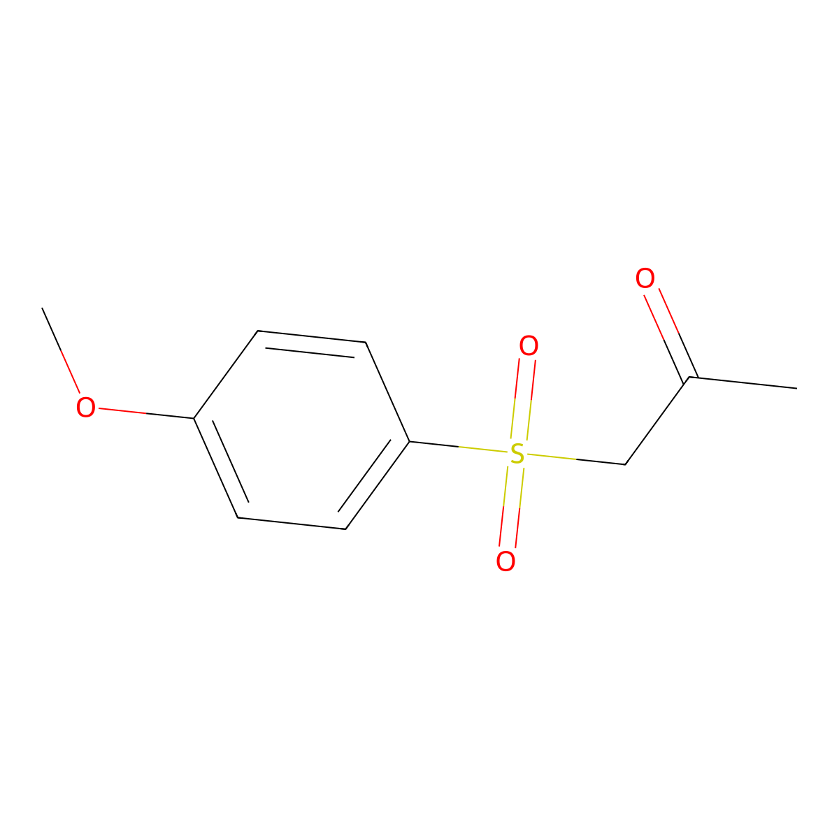 1-((4-Methoxyphenyl)sulfonyl)propan-2-one molecular structure, CAS 65369-20-2