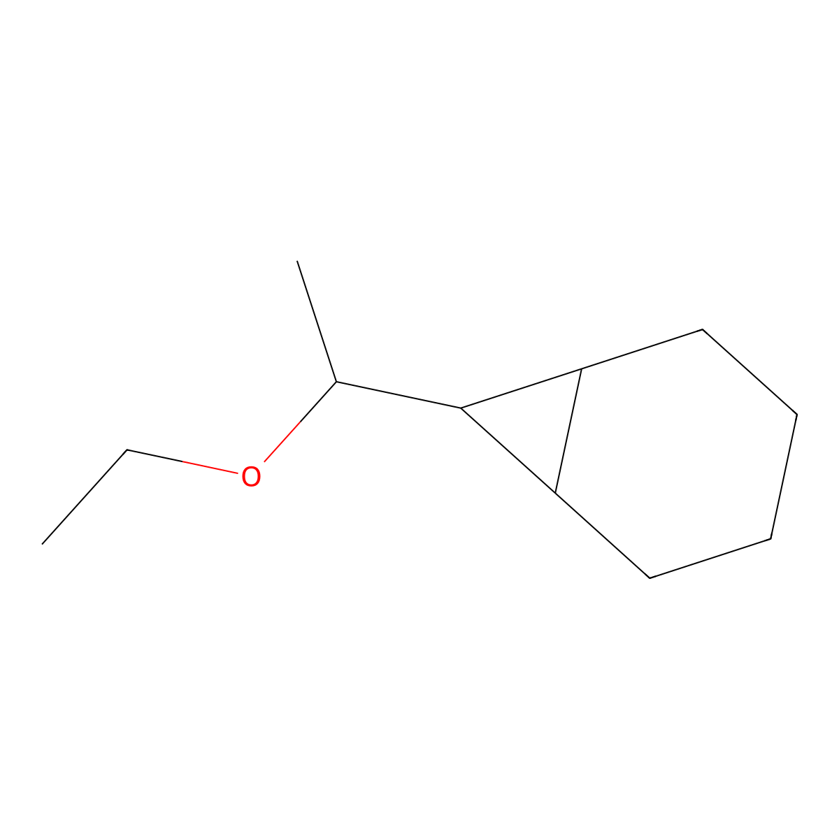7-(1-Ethoxyethyl)bicyclo[4.1.0]heptane molecular structure, CAS 6537-04-8