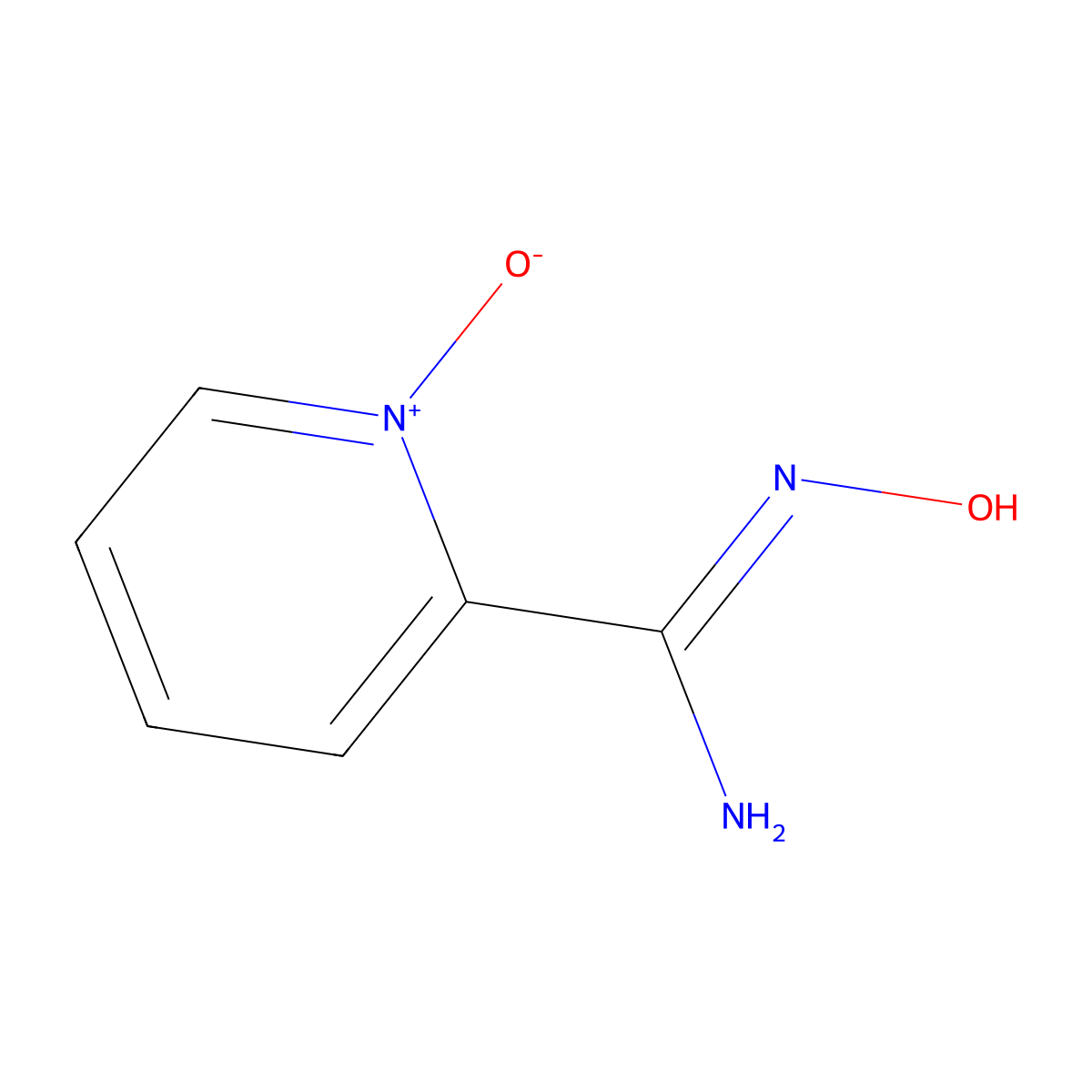 Picolinamidoxime, 1-oxide molecular structure, CAS 65370-37-8