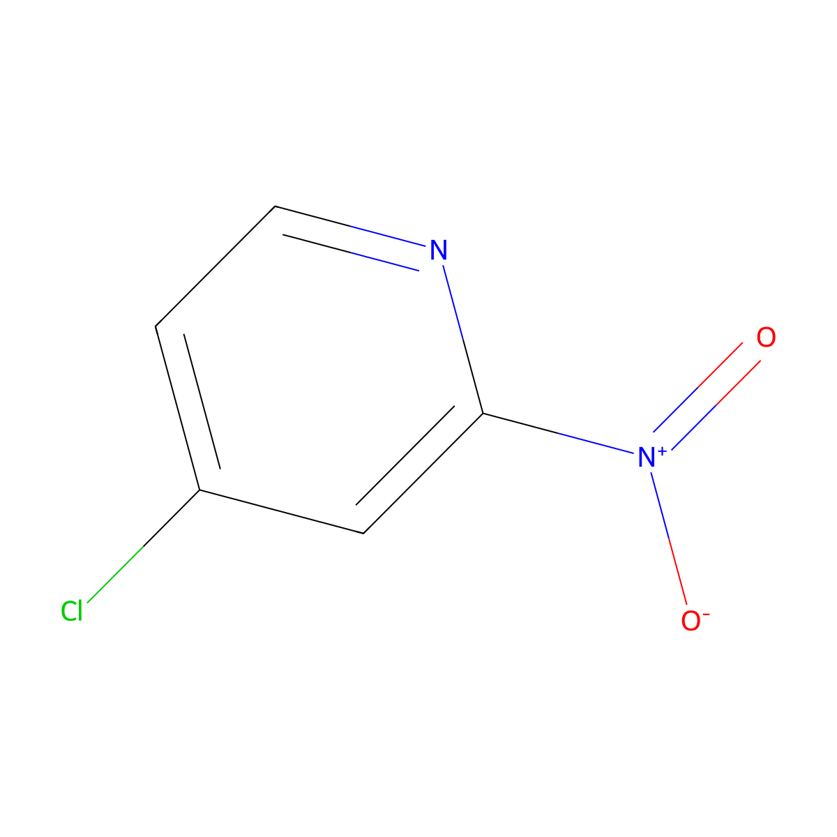 4-Chloro-2-nitropyridine molecular structure, CAS 65370-42-5