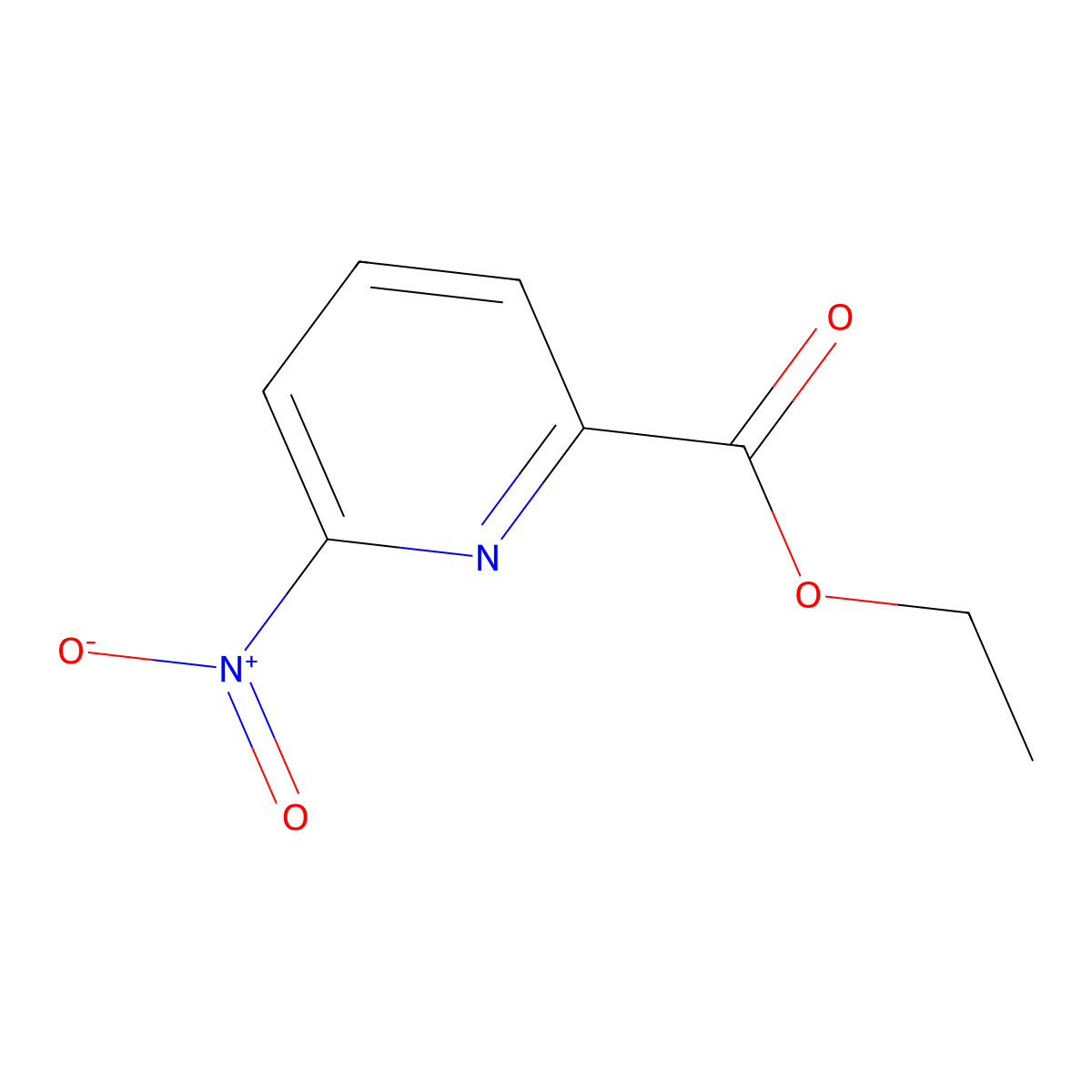 Ethyl 6-nitropicolinate molecular structure, CAS 65370-43-6