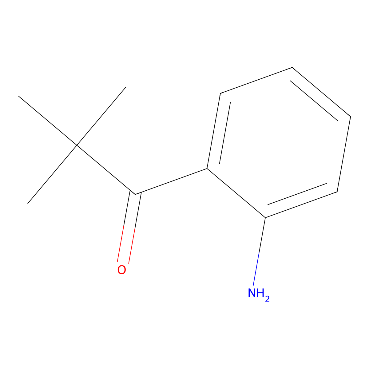 1-Propanone, 1-(2-aminophenyl)-2,2-dimethyl- molecular structure, CAS 65374-14-3