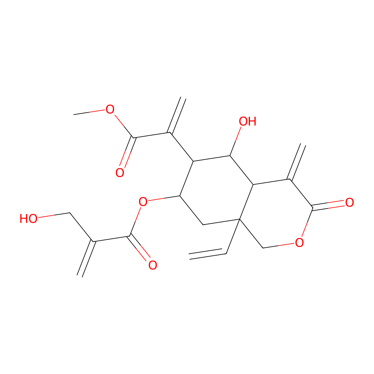 Vernodalol molecular structure, CAS 65388-17-2