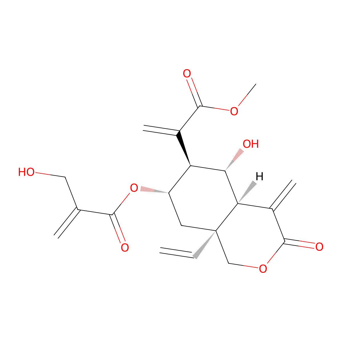 Vernodalol molecular structure, CAS 65388-17-2