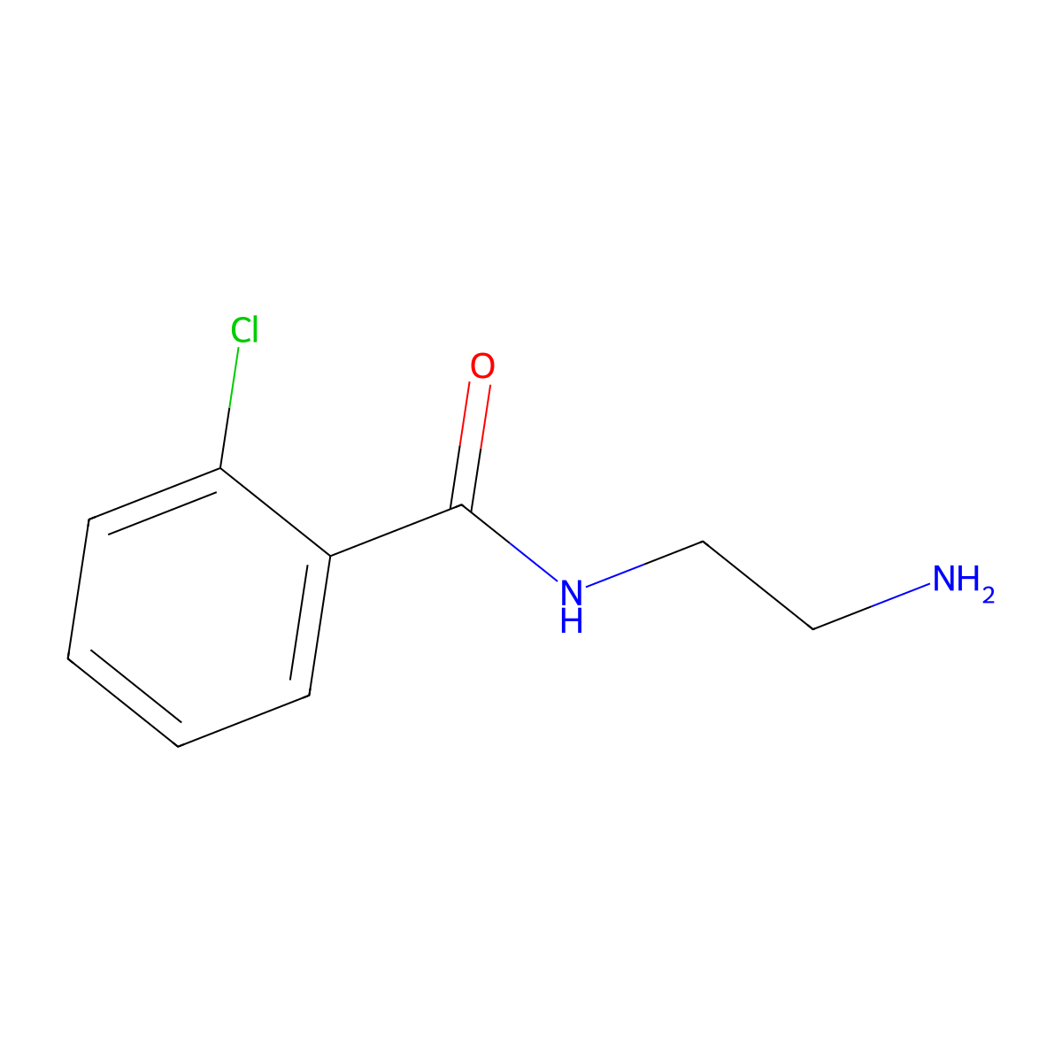 N-(2-Aminoethyl)-2-chlorobenzamide molecular structure, CAS 65389-77-7