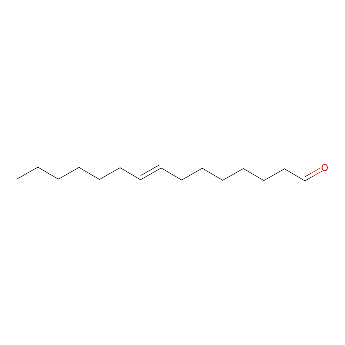 (Z)-8-Pentadecenal molecular structure, CAS 65398-36-9