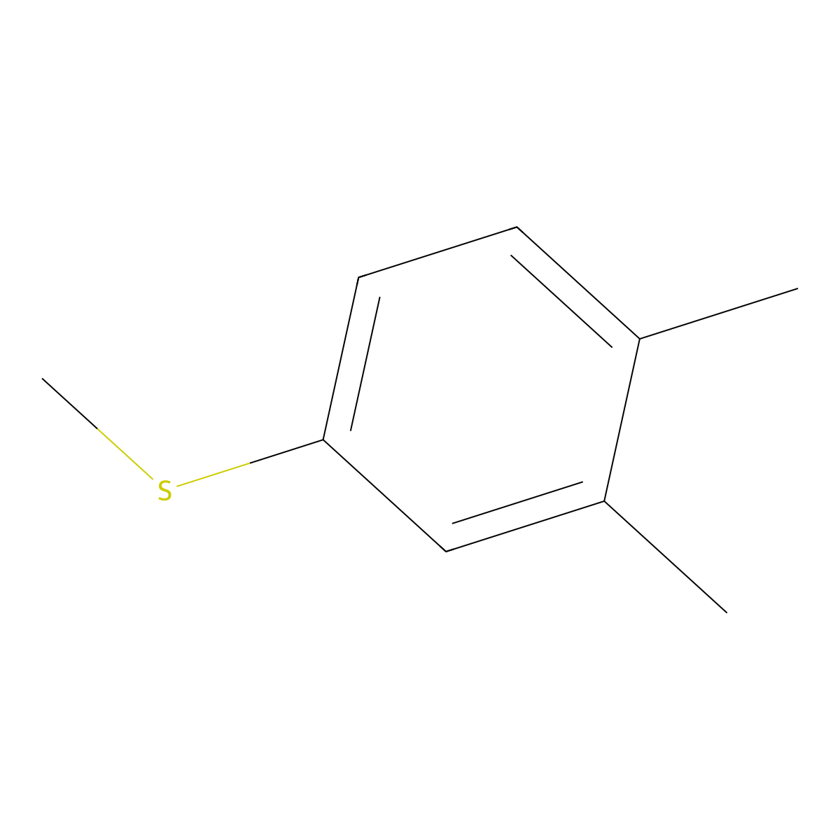 3,4-Dimethylthioanisole molecular structure, CAS 65398-69-8